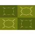 thumbnail image 1 of Ahgly Company Machine Washable Indoor Rectangle Transitional Pistachio Green Area Rugs, 6' x 9', 1 of 7