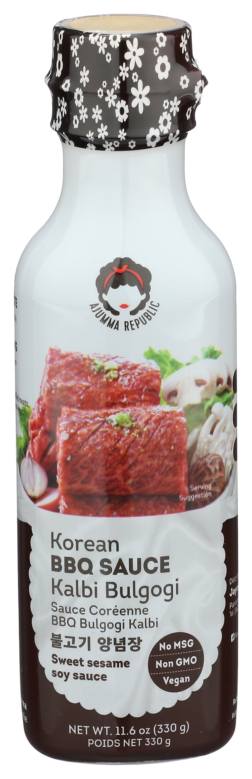 Pack of 6, Jayone Korean BBQ Sauce - Kalbi Bulgogi, 11.6 oz