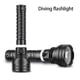 thumbnail image 2 of Yuarrent Linterna de buceo Cuerda impermeable Antorcha subacuática Interruptor recargable resistente Iluminación exterior Senderismo Estufas de camping 21.8*6.3*6.3 CM 2 Yuarrent OD029744-02, 2 of 6