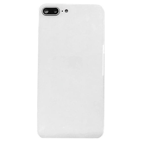 Replacement Back Cover Glass With Back Camera Lens Compatible For iPhone 8 Plus (No Logo) (Silver)