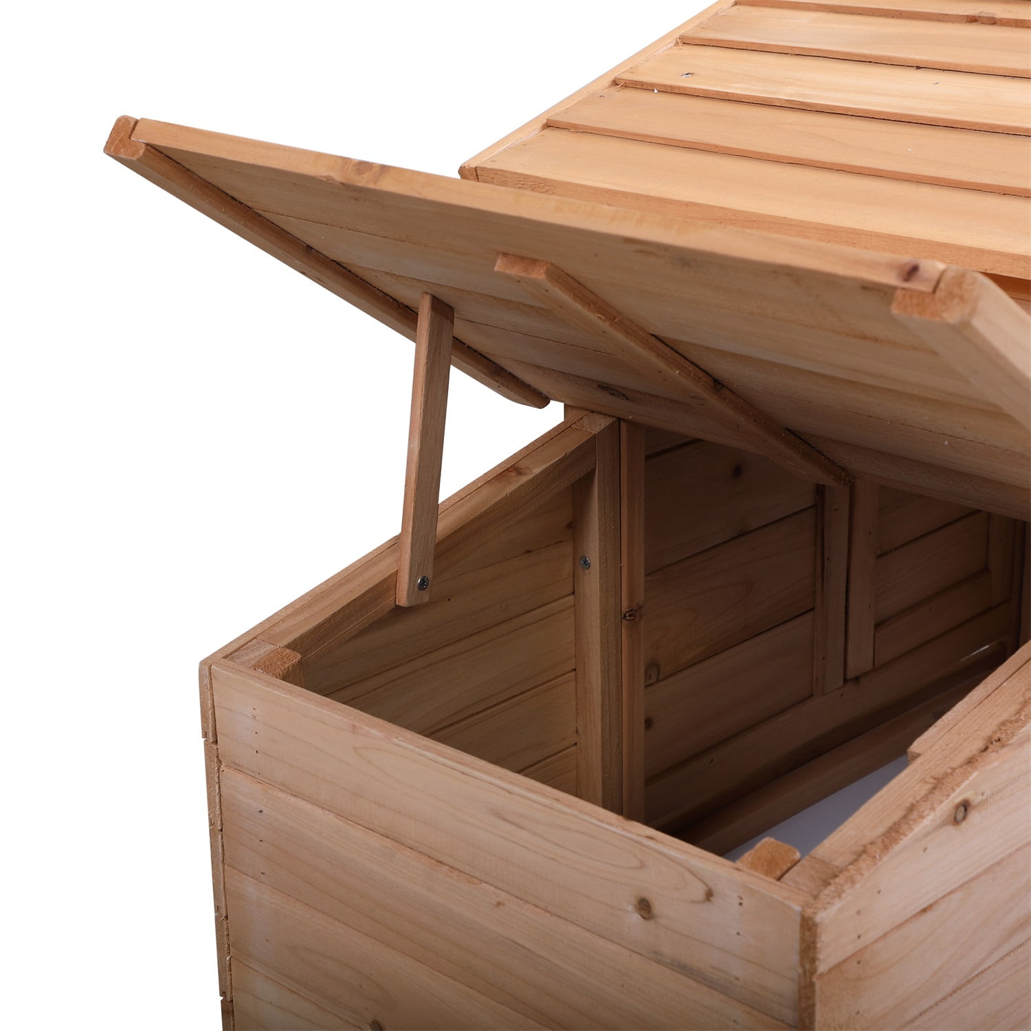 Pefilos 59" Large Chicken Coop Rabbit Hutch, Outdoor Wooden Pet Bunny House Hen Cage, Crib for 2 Rabbits Chicken Nesting Box, Beige Pefilos 59" Large Chicken Coop Rabbit Hutch, Outdoor Wooden Pet Bunny House Hen Cage, Crib for 2 Rabbits Chicken Nesting Box, Beige