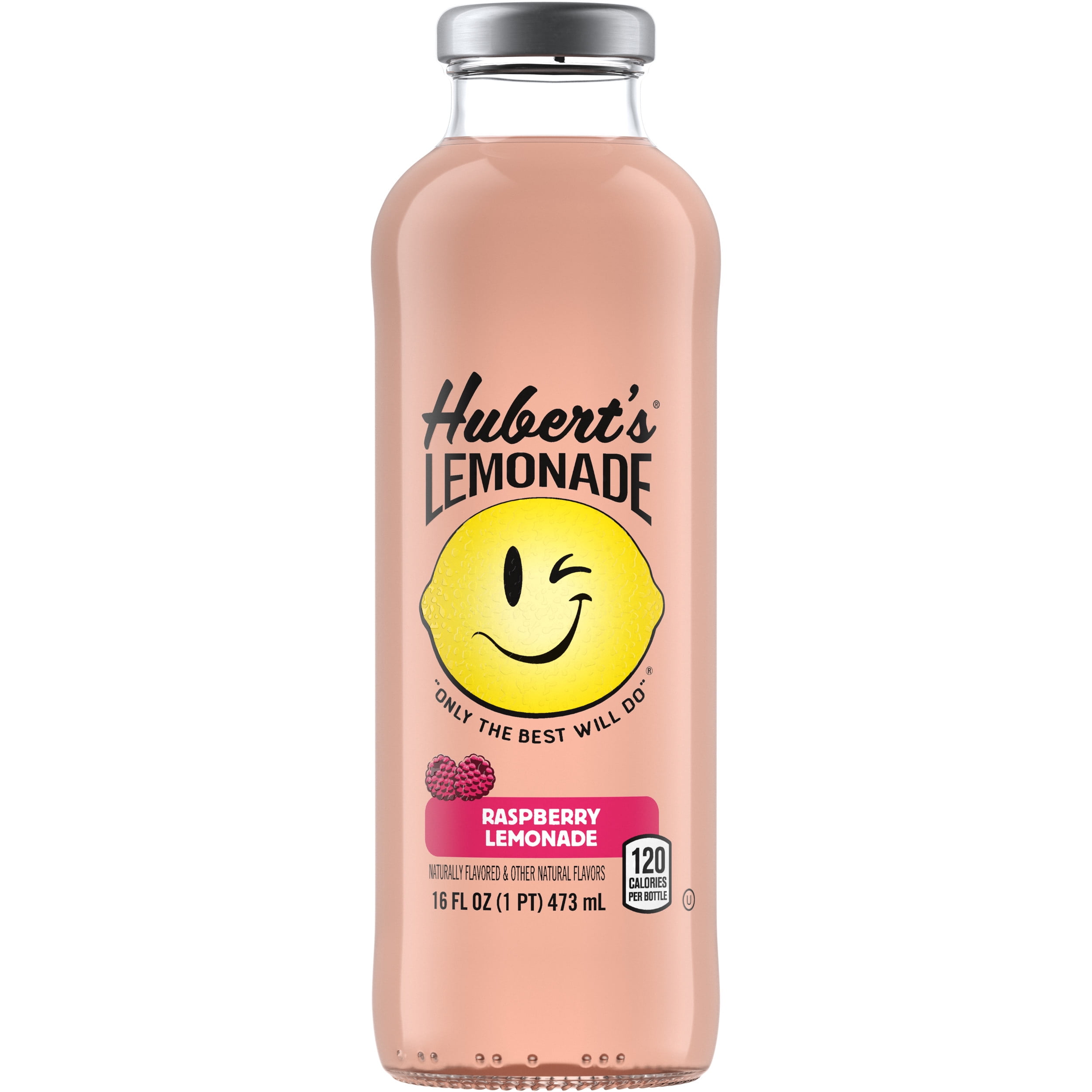 Hubert's Lemonade Raspberry Drink, 16 fl oz