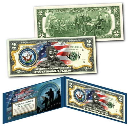 US SPECIAL FORCES Defenders of Freedom NAVY Military Branch Genuine $2 (Best Us Military Branch)