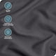 thumbnail image 3 of Funda de Almohada Corporal Bare Home Ultra Suave Doble Cepillado Gris Hierro Forjado, 3 of 8