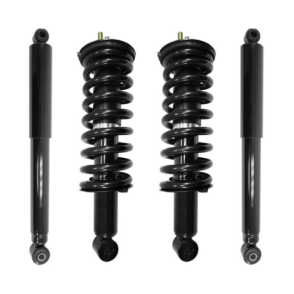 Unity Automotive Front & Rear Complete Strut Assembly Shock Kit Fits 2005-2015 Nissan Xterra , 4-11290-255240-001
