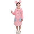 thumbnail image 1 of Kids Pajamas Soft Plush Bathrobe for Winter, 1 of 7