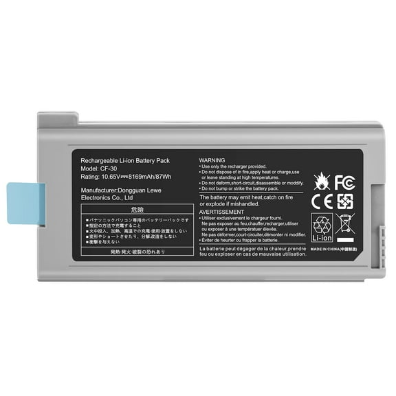New Laptop Battery Replacement for Panasonic Toughbook Cf-30 Cf-31 Cf-53 CF-VZSU46 CF-VZSU46S CF-VZSU46U CF-VZSU46R CF-VZSU46AU CF-VZSU71U CF-VZSU72U 10.65V 87W