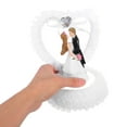 thumbnail image 2 of Adorno para tarta de boda, figura romántica de resina para novio y novia, 2 of 5