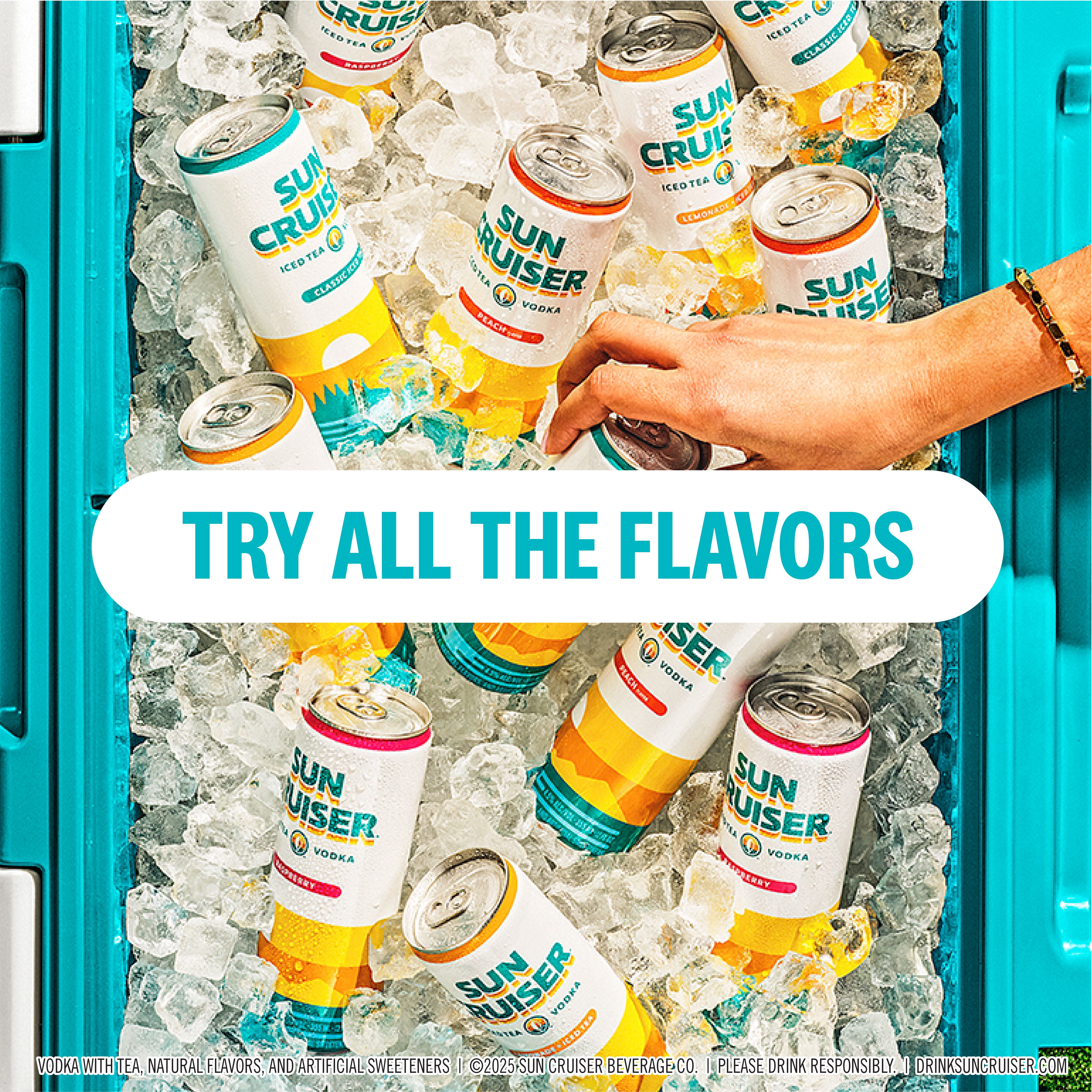 Sun Cruiser Iced Tea Vodka Variety, 8 pack, 12 fl. oz. Aluminum Cans, 4.5% ABV
