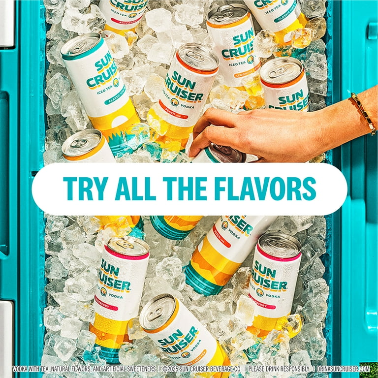 Sun Cruiser Iced Tea Vodka Variety, 8 pack, 12 fl. oz. Aluminum