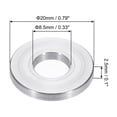 thumbnail image 2 of M8 Aluminum Spacers, 12 Pcs Metal Spacers Aluminum 8.5mm ID x 20mm OD x 2.5mm L Aluminum Spacer Screw Standoff Round for 5/16 or M8 Screw Bolts, 2 of 5