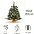 thumbnail image 2 of Set de mesa SY CRAFT para árbol de Navidad con luz LED y adornos, 2 of 7