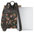 thumbnail image 3 of Balery Mushroom With Snails Mochila de Cuero para Mujeres, Gran Capacidad, Bolsa de Viaje Multifuncional, Mochila de Cuero y Bolsa de Hombro para Mujeres, 3 of 4