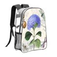 thumbnail image 3 of Rocae Vintage Flower for 16inch Clear Backpack Transparent School Backpack for Women Men, Capacity Clear Bag for College, Travel, 3 of 7