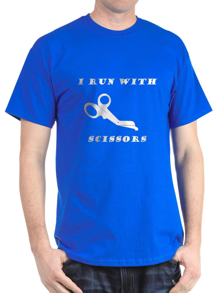 CafePress I Run With Scissors TShirt 100 Cotton TShirt Walmart