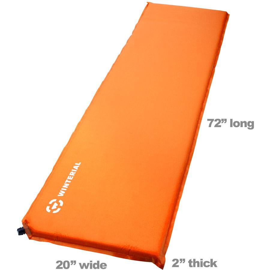 Winterial 72x20 Inch Self Inflating Sleeping Pad Mat for Camping