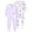 Purple/White, variant on Toddler Pajama Sleeper, 2 Pack, One-Piece, Sizes 12M-5T