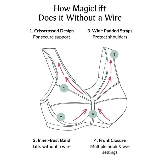 MagicLift Front-Closure Support Bra Blush