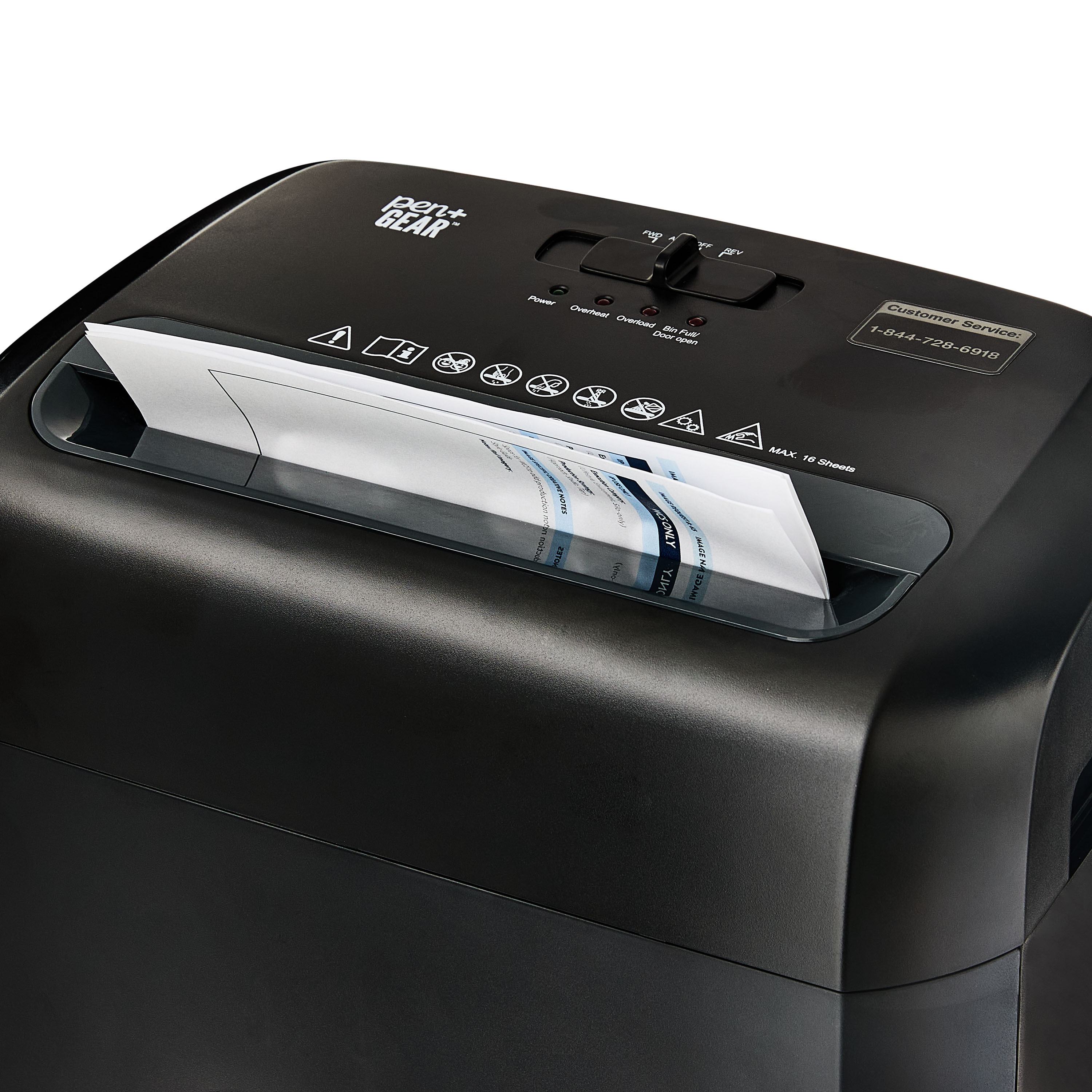 Pen+Gear 16-Sheet Cross-Cut Shredder with 5.3 Gallon Bin photo 5