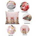 thumbnail image 5 of Christmas Throw Pillow Covers 16x16 Inch Set of 2 Gold Snowflake Decorative Pillow Covers Bowknot Xmas Tree Pink Buffalo Plaid Cushion Cover Pillowcase for Sofa Couch Bed Winter Holiday Xmas Decor, 5 of 8