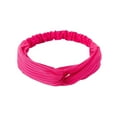 thumbnail image 2 of Qarigey Diademas de mujer, diademas elásticas de punto deportivas, pañuelos turbantes, diadema de viaje de Color sólido, accesorios envolventes, rosa Type3 NO3 Qarigey AP011915-14, 2 of 6