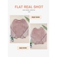 thumbnail image 6 of Eytino Striped Sweaters for Women Boat Neck Batwing Sleeve Oversized Pullover Sweater Tops Womens Fall Clothes, 6 of 9
