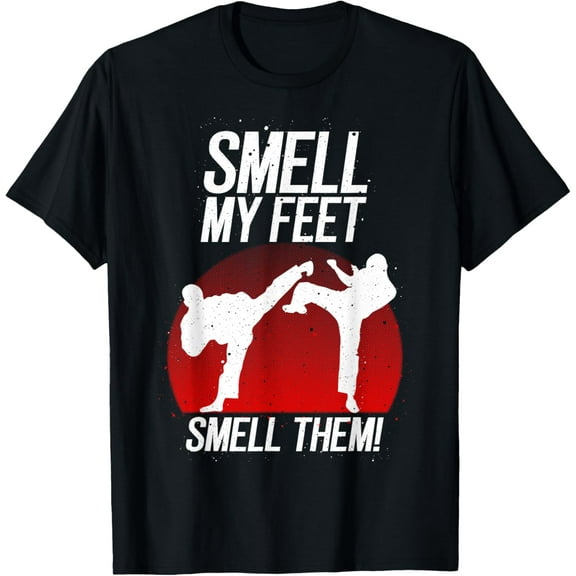 Exquisite and comfortable-Cool Karate Gift For Boys Girls Funny Smell My Feet Karate T-Shirt
