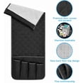 thumbnail image 5 of LQCrafK 2PCS Sofa Armrest Organizer Non-Slip Arm Chair Bedside Caddy Storage Organizer for Recliner Couch with 5 Pockets for Cell Phone TV Remote Control Magazines, 5 of 5