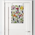 thumbnail image 2 of Tropical Hanging Pocket Organizer, Toucan Birds and Palm Branches Exotic Lands Foliage Jungle Animals, Printed Polyester Storage Bag with Pockets, 14" x 20", Green Black and Orange, 2 of 2