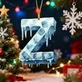 thumbnail image 6 of JeashCHAT 26 Initial Letter Christmas Ornaments, Personalized Christmas Initial Ornaments Acrylic Pendant Christmas Tree Hanging Decorations Xmas Gifts, 6 of 7
