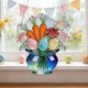 thumbnail image 5 of Adorno colgante de ventana de acrílico teñido con forma de huevo de Pascua | Adorno atrapasol estilo cristal marino | Decoración rústica para el hogar y el jardín, ideal para ventanas, 5 of 8