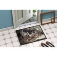 thumbnail image 2 of Wolf Wolves by the Den Doormat 24x36, 2 of 4