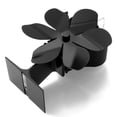 thumbnail image 2 of TFixol 6-Blade Silent Black Fireplace Fan with Overheat Protection, High-Temp Resistant Aluminum Design, Efficient Heat Distribution, 1400 RPM, ≤24dB Noise, 50°C~350°C Operating Range, 2 of 6