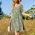 thumbnail image 2 of Willow Bough wood Watercolor pattern Sleeveless Dress dress for women summer prom clothes, 2 of 6