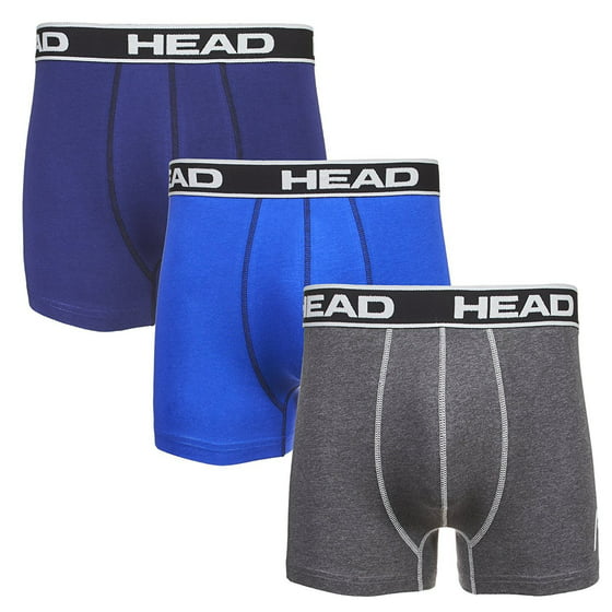 HEAD - HEAD Mens Boxer Briefs Athletic Fit Underwear 3-Pack Stretch ...