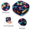 thumbnail image 3 of Butterfly Sanitary Napkin Bags Storage Bag Hiking Pouch Small Canvas Zipper Pouch, 4.7x6.6x6.6 in, Period Purse for Feminine Hygiene Products, 3 of 6