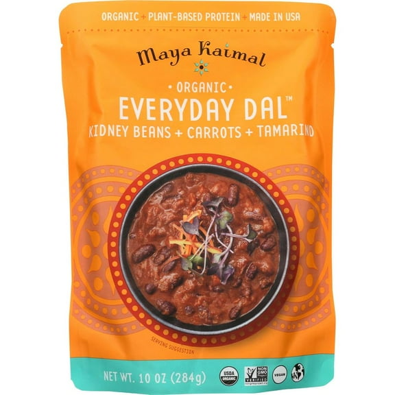 Maya Kaimal Kidney Beans Carrots and Tamarind Everyday Dal, 10 Ounce -- 6 per Case.