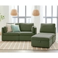 thumbnail image 5 of Better Homes & Gardens Modular Sectional Sofa with Storage Ottoman, Olive, 5 of 12