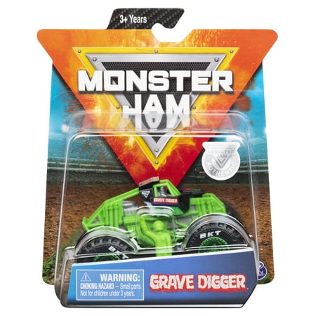 Monster Jam Official Grave Digger Monster Truck Die Cast Vehicle Training Trucks Series 1:64 Scale Truck Play Vehicle
