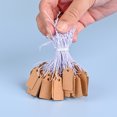 thumbnail image 3 of 100pcs Blank Kraft Paper Hang Tags with Ropes for Wedding Birthday Baby Shower, 3 of 7