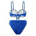 thumbnail image 6 of Bzhegqhd Womens Bikini Sets Sexy Two Piece,Women Solid Color Sexy Backless Strap Bikini Swimsuit,, 6 of 8
