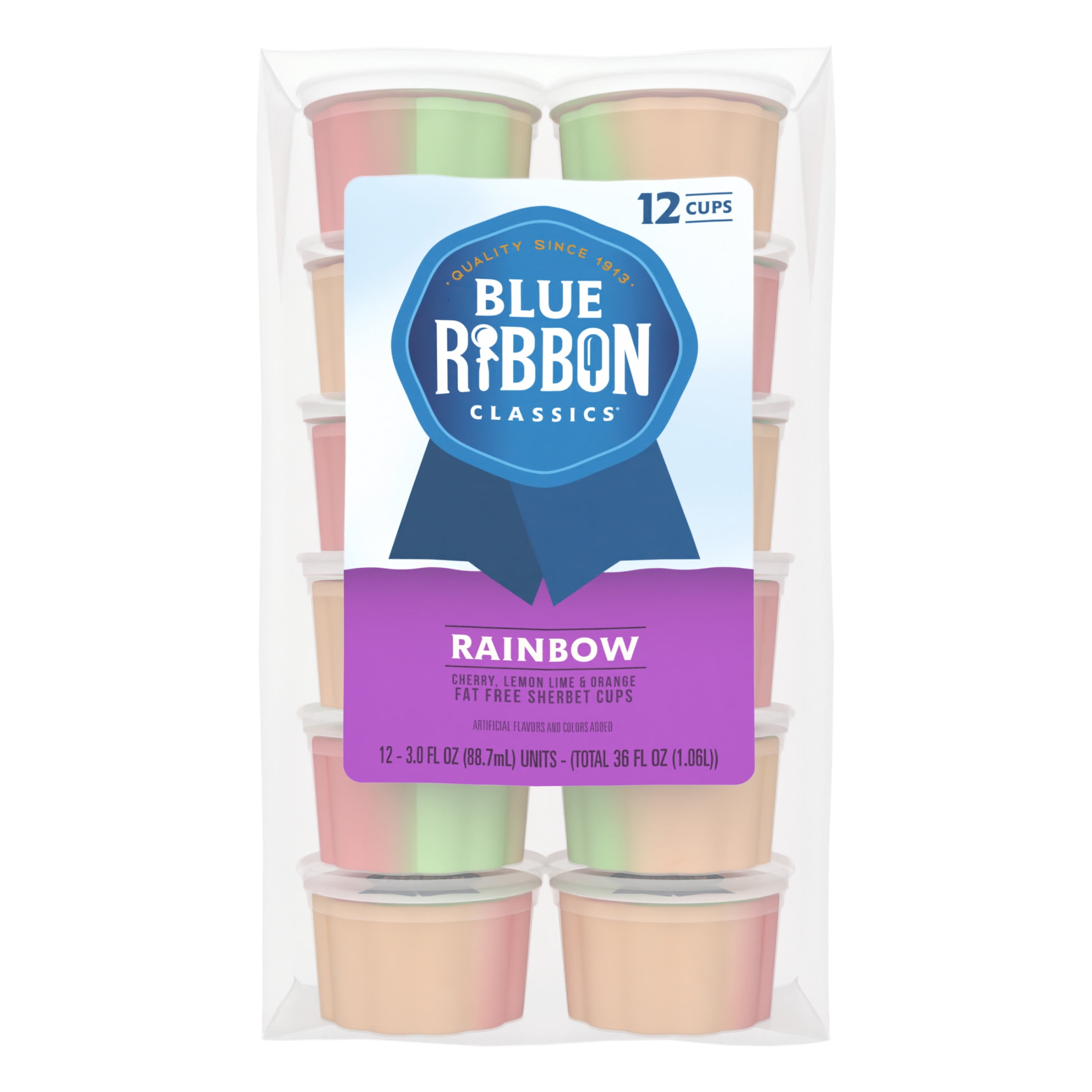 Blue Ribbon Classics Rainbow Sherbet Cup, 12pk - Walmart.com