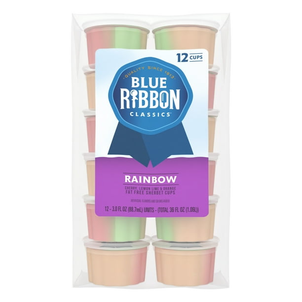 Blue Ribbon Classics Rainbow Sherbet Cups, 12pk for Breakroom