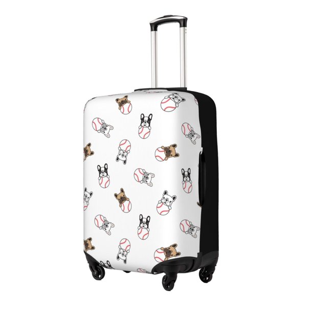 Fotbe Bbaseball Dog Funda Protectora para Equipaje, Antirrayones y Resistente a la Suciedad, Compatible con Maletas de 18 a 32 Pulgadas-Large