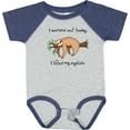 thumbnail image 3 of Inktastic I Worked out Today. I Lifted My Eyelids Cute Sloth on a Branch Boys or Girls Baby Bodysuit, 3 of 5