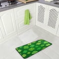 thumbnail image 4 of SKYSONIC St.Patrick's Day Kitchen Rugs and Mats,Beautiful Clover Non Slip Washable Cushioned Carpets Polyester AntiFatigue Comfort Porch Floor Mat Doormat for Washroom Bedroom Office 39 x 20 inch, 4 of 7