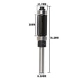 thumbnail image 2 of S SERENABLE 1/4"X1'' Top Bottom Bearing Flush Trim Template Router Bit Woodworking BLK 12.7x25mm Black, 2 of 9