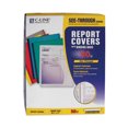 thumbnail image 2 of Vinyl Report Covers with Binding Bars, 0.13" Capacity, 8.5 x 11, Clear/Clear, 50/Box | Bundle of 10 Boxes, 2 of 2