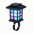thumbnail image 2 of VMWMSSR Solar Powered Fence Post Lights,Waterproof Auto On Off Clip‑On Solar Lantern,Portable Outdoor Deck Railing Light For Patio Backyard Garden Yard Decoration(Colored Light-4.13"), 2 of 7