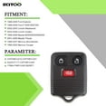 thumbnail image 2 of SCITOO Compatible with Keyless Shell, 1PC New keyless remote control clicker key fob fit CWTWBIU212 Case shell button Fits select: 2003-2006 FORD EXPEDITION EDDIE BAUER, 2000-2002 FORD EXPEDITION XLT, 2 of 7